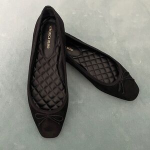 Veronica Beard Beatrix Black Suede Ballet Flat 8.5
